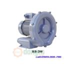 Máy thổi khí RB-200 Công suất 0.18kW lưu lượng 0.6m3/min điện áp 3Ø 380VAC